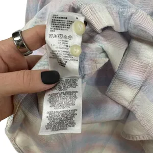 Tommy Bahama Coastal Cord Pastel Plaid Button Down‎ Cotton Shirt Casual Beach S thumbnail 4