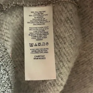 Lou & Grey Women's Gray Heart‎ Emoji Fleeceback Crew Neck Sweatshirt Size L thumbnail 6