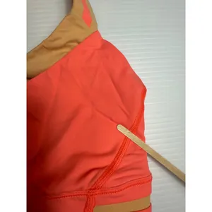 Lululemon Sports Bra‎ Coral Pink Light Support Crossback Activewear Women's 6 thumbnail 4