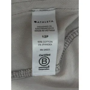 NWT Athleta Farallon Jogger Birch Grey Womens 12P Neutral Active Travel Pants thumbnail 12
