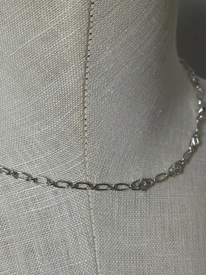 Kendra Scott Belle Cubic Zirconia Link Necklace Squares - Silver New thumbnail 4