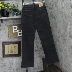 Levi's Vintage Y2K 512 Perfectly Slimming Stretch Jeans Black Wash 12 Misses thumbnail 2