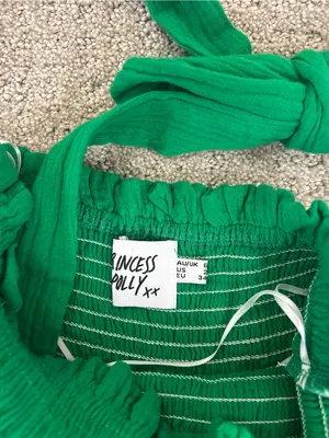 Princess Polly Green Halter Mini Sundress Size 2! thumbnail 2