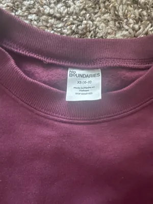 Burgundy Crewneck Sweatshirt thumbnail 2