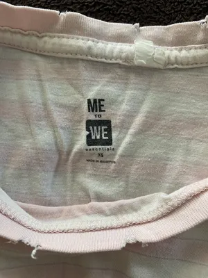 Me to We Pink and White Striped Shirt thumbnail 3