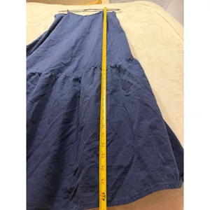 Universal Thread Blue‎ Cotton Tiered Midi Dress Womens Size M Spaghetti Strap thumbnail 5