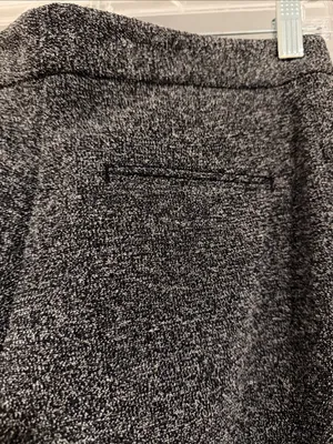 Ann Taylor Gray Wide-Leg Knit Cropped Pants thumbnail 7