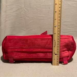Juicy Couture Fuschia Velvet Bow Convertible Tote Bag Backpack Fairycore Y2K thumbnail 6