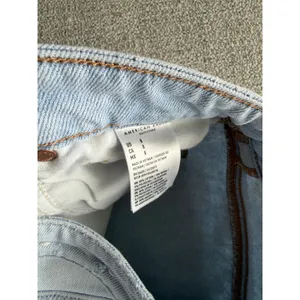 American Eagle High Waisted Distressed Denim Shorts Light Wash Size 8‎ Cuffed thumbnail 3