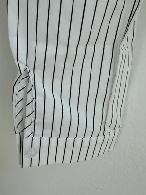 Edikted Striped Button Front Corset Shirt Top Black White XS NWT thumbnail 7