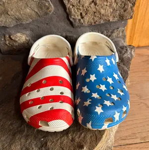 Crocs Red White And Blue thumbnail 1