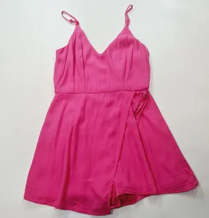 Superdown Karen Wrap Romper in Pink Medium thumbnail 3