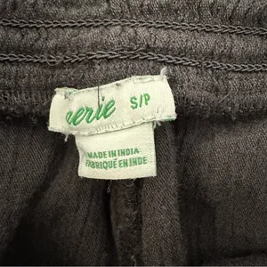Aerie Black Cotton Beach Joggers thumbnail 4