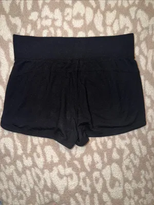 Athleta Black Mid-Rise Lounge Shorts thumbnail 3