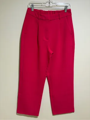 Old Navy Extra High-Rise Taylor Wide Leg Trouser Pants Hot Pink Barbie Medium thumbnail 7