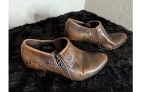 Born Ankle Bootie Brown Size 7.5 Womens Leather Zip Up Boots thumbnail 3