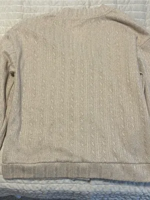 Cozy Neutral Knit Cardigan & Tank Set - Beige thumbnail 3