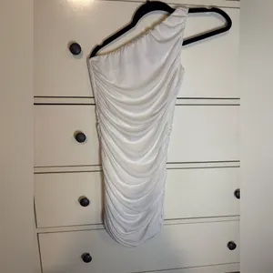 Lucy in the Sky One-Shoulder Dress White Size Small thumbnail 2