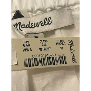 NWT Madewell Women’s Embroidered Off the Shoulder Top White Long Balloon Sleeve thumbnail 6