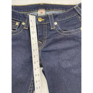 True‎ Religion Women's Billy Low Rise Straight Dark Jeans Size 32x34 thumbnail 5
