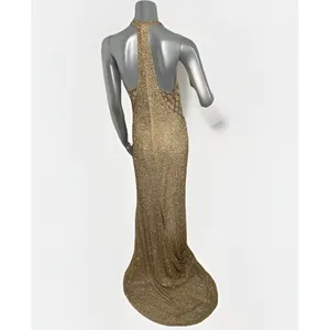 NWT Sherri Hill 53131 Beaded Halter Gown Size 10 Formal Prom Dress thumbnail 3