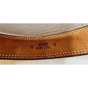 Vintage Western Tooled Leather Belt Pine Pattern& LINDA Across Middle Back Sz 32 thumbnail 7