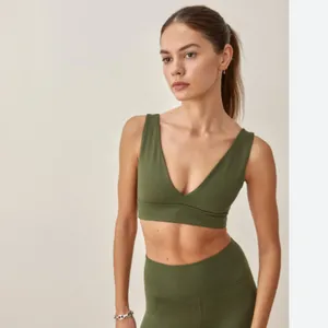 NWT Reformation Active Sports Bra and Skort Set in Fern Green thumbnail 2