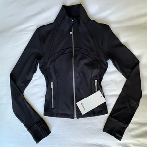 NWT Lululemon Define Cropped Jacket *Nulu - Black / Mirror Silver - 2 thumbnail 12