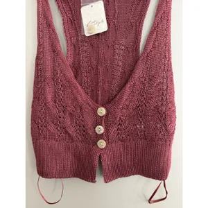 Free‎ People "The Vest Of Us" Marsala Women's Size X-Small thumbnail 5