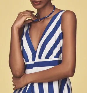 Anthropologie V-Neck Sleeveless Fit & Flare Midi Dress, Size XXS thumbnail 4