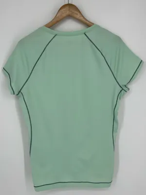 Alo Yoga Cool Fit Short Sleeve Athletic Shirt Women’s Size XXL in Pastel Green thumbnail 5
