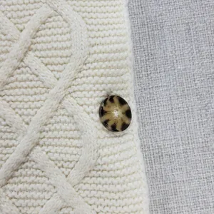Tantrums Womens Vest One Size Ivory Wool Blend Cross Hatch Turtleneck Knit thumbnail 4