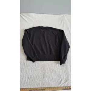 Lululemon Ribbed Softstreme Long Sleeve Crewneck Pullover Black Size 10 LW3GLAS thumbnail 2
