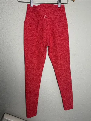 Beyond Yoga Caught in the Midi Leggings Coral Space Dye Marled Butter Soft Small thumbnail 3