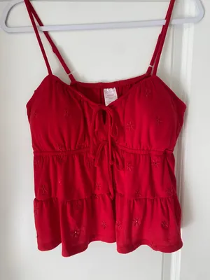 No Boundaries Red Tank Top thumbnail 2