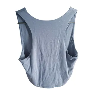 NWT Lulus Feel Like Dancing Blue Crop Top Womens Size Medium Jersey Knit Capsule thumbnail 4