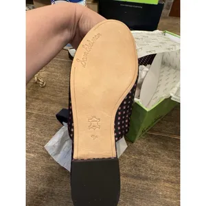 Sam‎ Edelman Theodora Flats in a navy blue and pink geometric print Size 9.5! thumbnail 9