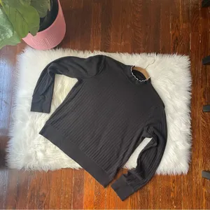 GAP Black Sweater Top Mock Neck thumbnail 4