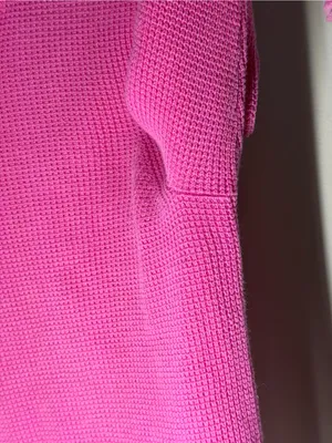 Lauren Ralph Lauren‎ Cotton Waffle Knit Cowl Neck Pullover Sweater Preppy Pink thumbnail 8