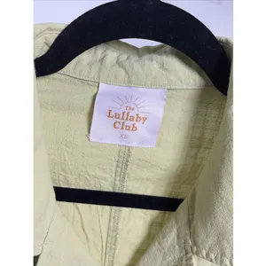 The Lullaby Club Avalon Button Up Shirt Womens Size XS‎ Green Cotton Oversized thumbnail 3