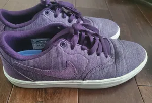 Nike Purple Low-Top Canvas Sneakers Size 10.5 Womens thumbnail 1
