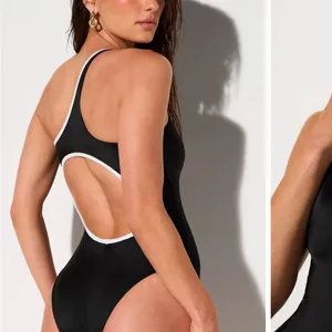 Fabletics One Shoulder Cutout One-Piec Women's Swimsuit L thumbnail 3
