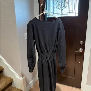 Cider Charcoal Long-Sleeve Dress thumbnail 3
