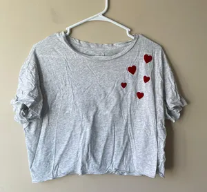 PINK cropped tee thumbnail 1