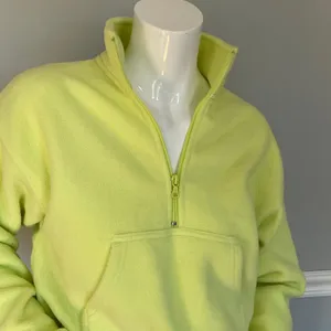 Aritzia Tna Yellow Fleece Sweatshirt thumbnail 5