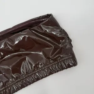 Good American Bikini Top Size Medium Faux Patent Leather Bandeau NWT Swim Brown thumbnail 9