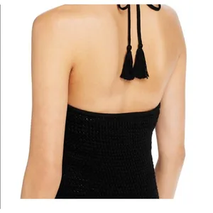 NEW Aqua Halter Crochet Dress MEDIUM thumbnail 7
