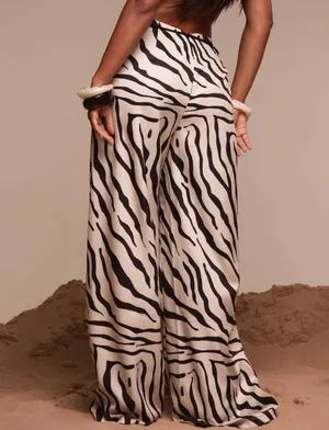 Shein Resort Beaded Zebra Pants thumbnail 3