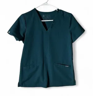 FIGS Casma V-Neck Scrub Top Blue Technical Collection FW1100 XS‎ thumbnail 1