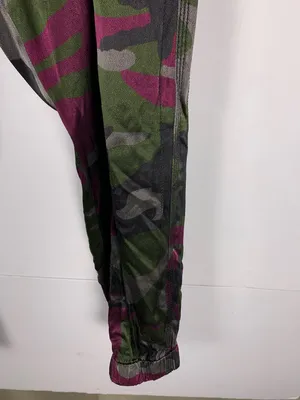 Marrakech Silky Cargo Pants 31 Pink Green Camo Utility Autumn Boho thumbnail 13
